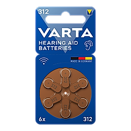 VARTA İŞİTME PİLİ 312 6'LI