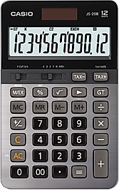 CASIO HESAP MAKİNESİ MASAÜSTÜ JS-20B-W-DP 12 HANE
