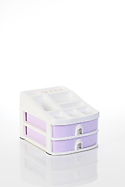 OPS CO 7200 ÇEKMECELİ ORGANİZER BEYAZ GÖVDE PASTEL MOR ÇEKMECE
