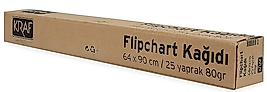 KRAF FLIPCHART KAĞIDI RULO 64x90cm 25 YP 703G