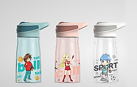 SHOTAY MATARA TRITAN 540 ML 4 KARIŞIK RENK-DESEN ST-6999