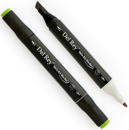 DEL REY GRAFİK MARKÖR TWIN MN-DR043 DEEP OLIVE GREEN