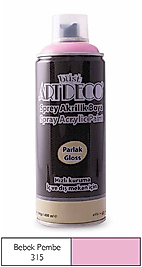 ARTDECO SPREY BOYA AKRİLİK 400 ML BEBEK PEMBE Y-400-315