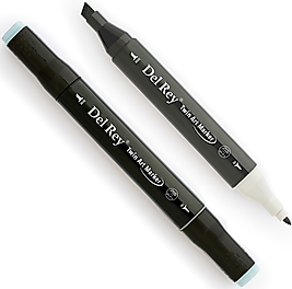DEL REY GRAFİK MARKÖR TWIN MN-DRBG5 BLUE GREY