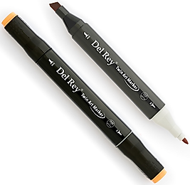 DEL REY GRAFİK MARKÖR TWIN MN-DR103 POTATO BROWN