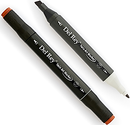 DEL REY GRAFİK MARKÖR TWIN MN-DR094 BRICK BROWN