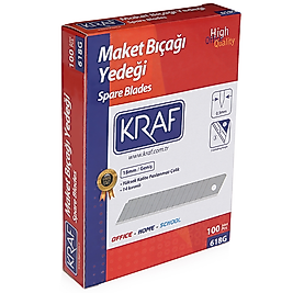 KRAF MAKET BIÇAĞI YEDEĞİ GENİŞ 100 LÜ 618G
