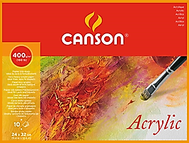 CANSON AKRİLİK BOYA BLOĞU 24x32 400 GR 10 SF 200807408