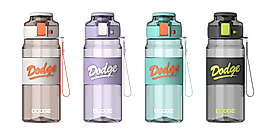 DODGE MATARA TRITAN 670 ML SİLİKON KEMERLİ (3 ASS.) DDG-DL-24637