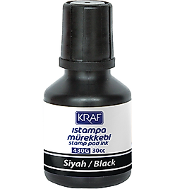 KRAF ISTAMPA MÜREKKEBİ 30cc SİYAH 430G