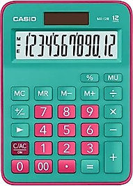 CASIO HESAP MAKİNESİ MASAÜSTÜ MX-12B-GNRD 12 HANE YEŞİL