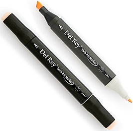 DEL REY GRAFİK MARKÖR TWIN MN-DR139 FLESH