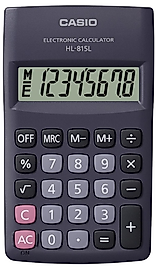 CASIO HESAP MAKİNESİ HL - 815L - Siyah