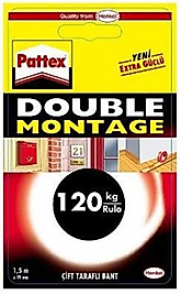 PATTEX ÇİFT TARAFLI BANT DOUBLE MONTAGE 19 MM x 1.5 MT 1483609-2928444