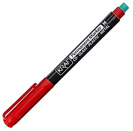 KRAF ASETAT KALEMİ SİLGİLİ (M) 260 KIRMIZI