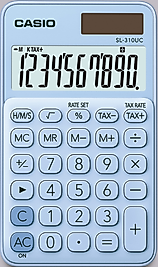 CASIO HESAP MAKİNESİ CEP TİPİ SL-310UC-LB-N-DC 10 HANE