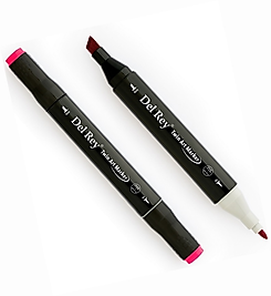 DEL REY GRAFİK MARKÖR TWIN MN-DR003 ROSE RED