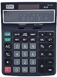 KRAF HESAP MAKİNESİ MASAÜSTÜ 12 HANE TAX HM-120