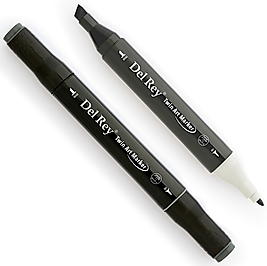 DEL REY GRAFİK MARKÖR TWIN MN-DRCG9 COOL GREY