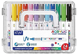 KRAF AKRİLİK MARKER 666 24'LÜ