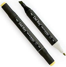 DEL REY GRAFİK MARKÖR TWIN MN-DR048 YELLOW GREEN