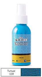 ARTDECO KUMAŞ BOYASI SPREY 100 ML TURKUAZ Y-010D-1230