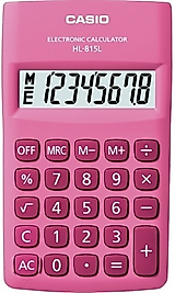 CASIO HESAP MAKİNESİ HL - 815L - Pembe