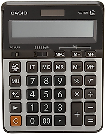 CASIO HESAP MAKİNESİ MASAÜSTÜ GX -120B 12 Hane