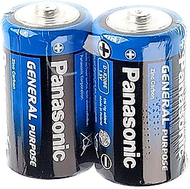 PANASONİC MANGANEZ 1.5 VOLT BÜYÜK PİL 2'li Shrink ( 20BE/2PS )