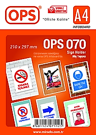 OPS DP 070 A4 DUVAR TİPİ AFİŞ TAŞIYICI