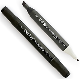 DEL REY GRAFİK MARKÖR TWIN MN-DRYS120 BLACK