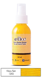 ARTDECO KUMAŞ BOYASI SPREY 100 ML KOYU SARI Y-010D-1202