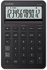 CASIO HESAP MAKİNESİ MASAÜSTÜ MS-200DQ-BK-W-DP