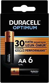 DURACELL PİL OPTIMUM 6 LI AA KALEM
