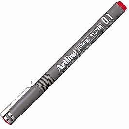 ARTLINE ÇİZİM KALEMİ DRAWING SYSTEM 231 0.1 KIRMIZI A-EK-231 RED