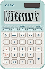 CASIO HESAP MAKİNESİ MASAÜSTÜ MS-20YC-LG-W-DP