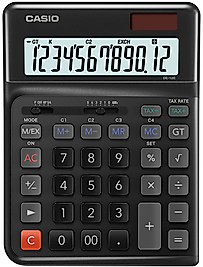 CASIO HESAP MAKİNESİ MASAÜSTÜ DE - 12E - BK - W - DP