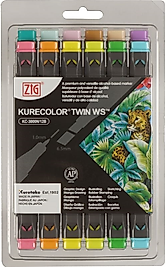 ZIG KURECOLOR TWIN S KC-3000/12B5 12 Lİ PALE COLORS