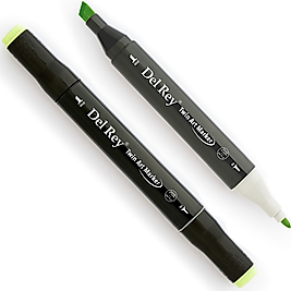 DEL REY GRAFİK MARKÖR TWIN MN-DR174 SPRING DIM GREEN