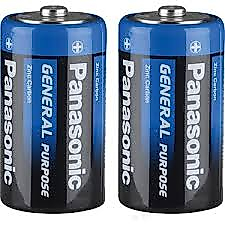 PANASONIC MANGANEZ 1,5 Volt Büyük Pil 2'li Blister ( R20BE/2BP)