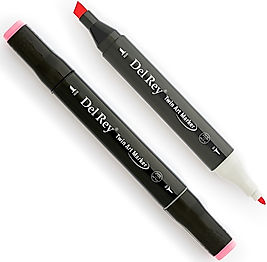 DEL REY GRAFİK MARKÖR TWIN MN-DR198 TENDER PINK