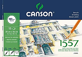 CANSON RESİM VE ÇİZİM BLOĞU 1557 35x50 180 GR 15 YP FCNS180153550