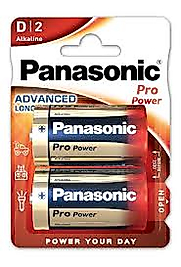PANASONIC ALKALIN PRO POWER 1,5 Volt Büyük Pil 2'li ( LR20PPG/2BP)