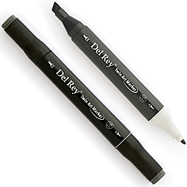 DEL REY GRAFİK MARKÖR TWIN MN-DRCG8 COOL GREY