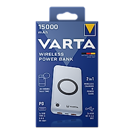 VARTA POWERBANK KABLOSUZ 15000'LİK