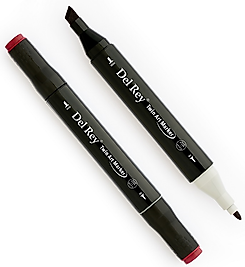 DEL REY GRAFİK MARKÖR TWIN MN-DR001 WINE RED