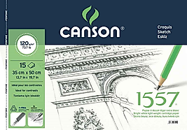 CANSON RESİM VE ÇİZİM BLOĞU 1557 35x50 120 GR 15 YP FCNS120153550