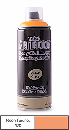 ARTDECO SPREY BOYA AKRİLİK 400 ML NEON TURUNCU Y-400-920
