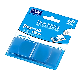 KRAF INDEX FILM (PP) 25x45MM POP-UP TEK RENK 50 YP MAVİ 2545-2
