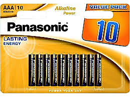 PANASONIC ALKALIN POWER 1,5 Volt İnce Kalem Pil 10'lu ( LR03APB/10BW)